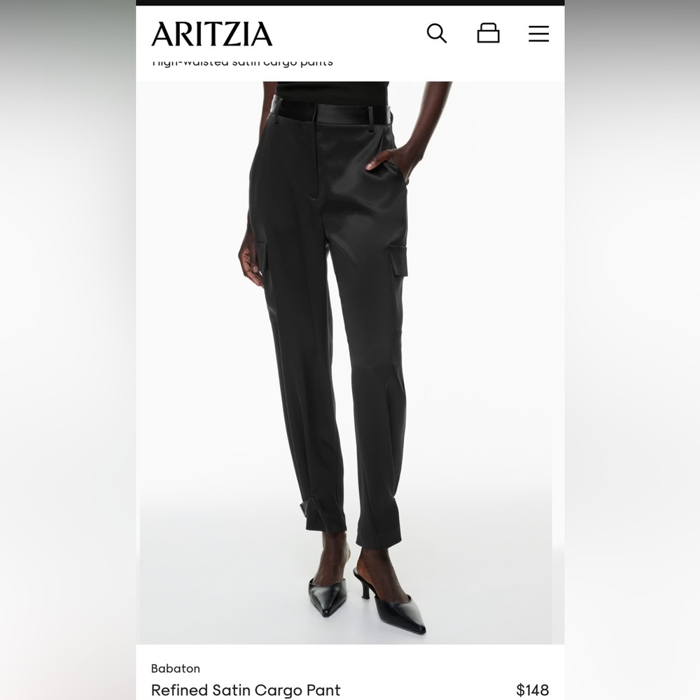 Babaton Refined Satin Cargo Pant